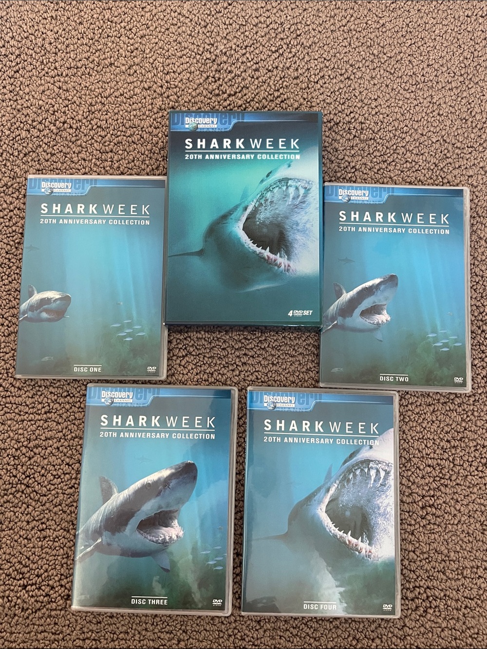 Sharkweek 20th Anniversary Collection DVD Set - Teal Blue